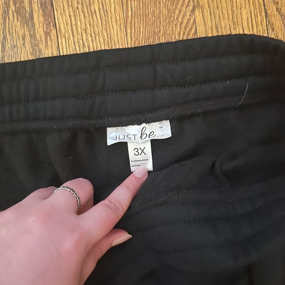 Just Be Black Sweatpants Comfortable Joggers - Picture 2 of 2